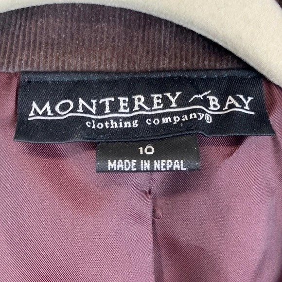 Blazer De Colección Monterey Bay Pana Western Talla 10 M/L Cuero Acentos Vaquera Foto 2 de 4