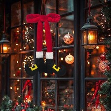 Christmas Elf Legs Car Pendant for Dessert House Living Room Holiday Season