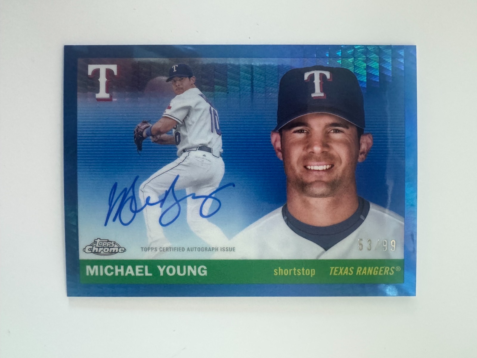 2025 Topps Chrome Platinum Anniversary - Autographs Michael Young #CPA-MY...