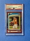 2024 Donruss Rated Rookie- Bo Nix Optic Preview Red Wave Prizm #369 RC PSA 10