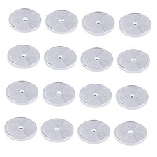 16 Pack Front Round Reflector for Driveway Fence Gate Posts Trailers White