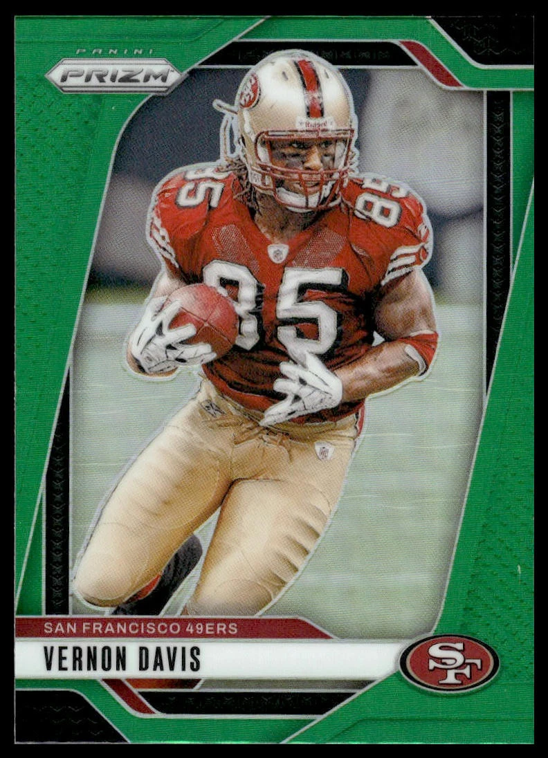 2024 Panini Prizm #258 Vernon Davis Green San Francisco 49ers