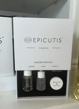 Epicutis Skincare Introduction Sample Set  - Cleanse, Treat, Hydrate BRAND NEW