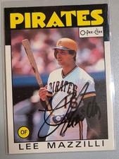 1986 OPC #578 Lee Mazzilli O Pee Chee Topps Signed Auto Autograph Pirates