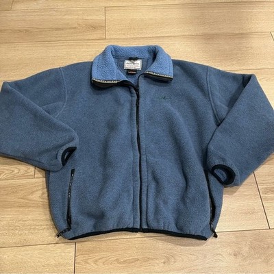 Vintage Wintergreen Fleece Polartec Blue Full Zip Jacket Size M