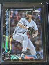 2025 Topps Chrome Update Cade Gibson RC Black Lava Refractor /10 Marlins