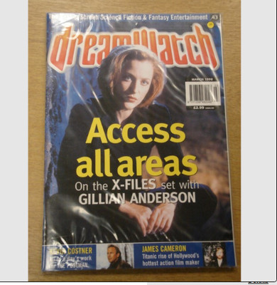 DREAMWATCH #43 1998 MAR VF US MAGAZINE X-FILES KEVIN COSTNER JAMES CAMERON