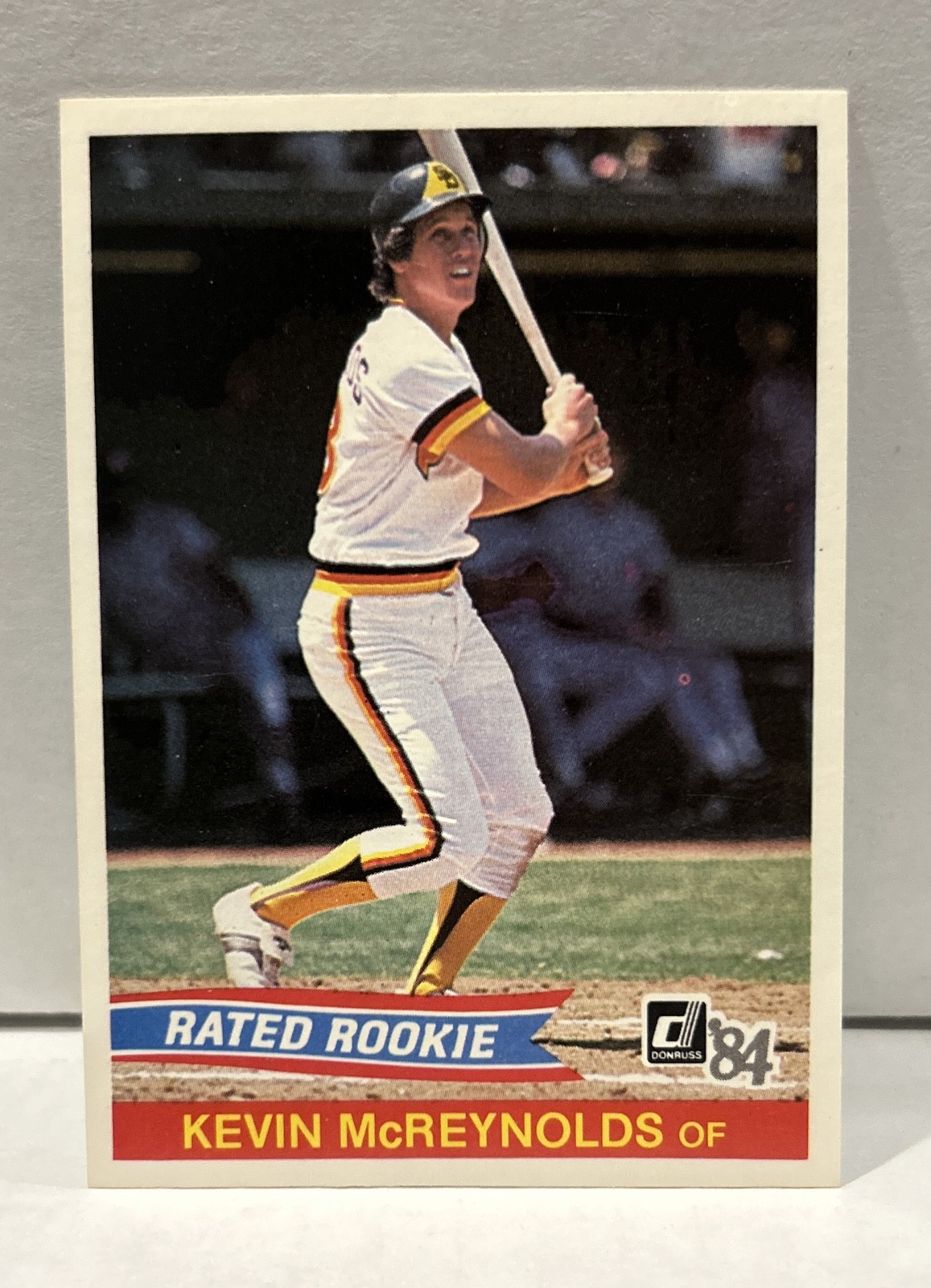 1984 Donruss - Rated Rookie Kevin McReynolds #34 (RC)