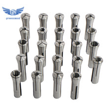 24 Pcs R8 Collet Set 1/8" to 7/8" Fractional High Precision for Bridgeport