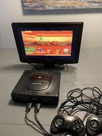 Sega Saturn With Game Tested