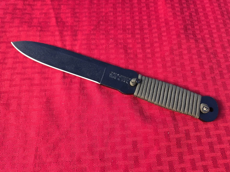 ACERO FRÍO 10-3/4" Cuchillo de Lanzamiento Para Cordón Mango Envuelto NUNCA USADO Hecho en EE. UU. Foto 3 de 4