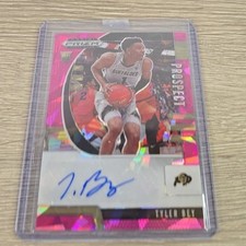  Tyler Bey 2020-21 Prizm Draft Picks Prospect Auto Pink Ice Prizm Colorado