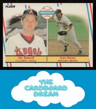 Jim Eppard / Joey Meyer 1988 Fleer #645 Rookie Baseball Card. rookie card picture