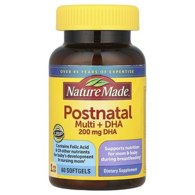 Postnatal Multi + DHA, 60 Softgels