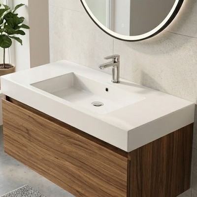 Duravit Vero 0329850060 33.5x19.25 Wall Mount Washbasin White