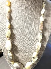 JAY KING MINES DRT MARKED GRADUATED AGATE NECKLACE WITH SPACERS