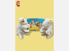 jouets ancien automate vintage mécanique tôle carton CARL west germany + boîte