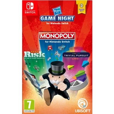 JUEGO NINTENDO SWITCH GAME NIGHT MONOPOLY+RISK+TRIVIAL N-SWITCH 20100053