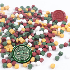 300Pcs Christmas Wax Seal Beads, Multi Color Sealing Wax Beads for Wax Seal Stam