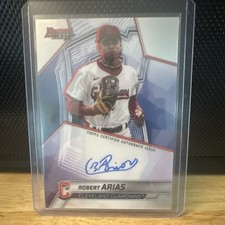 Topps 2025 Bowman's Best Robert Arias B25-RA Autograph Cleveland Guardians