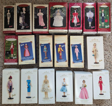 Hallmark Keepsake Ornaments BARBIE Nostalgic COMPLETE SET of 19 FREE SHIPPING 