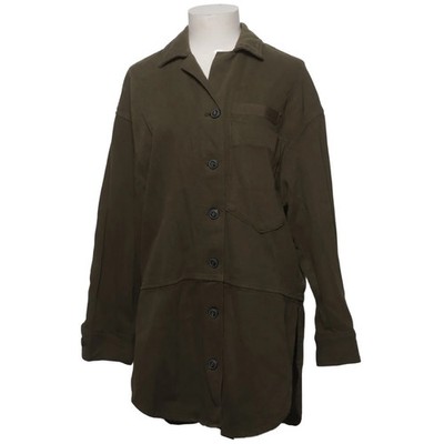 Zara, Oberhemd, Damen, Größe: XS, Grün, Baumwolle, Einfarbig, Denim #Vyp