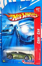 Hot Wheels 2007 Code Car Series #91 Monoposto Mtflk Green w/ 5DOTs