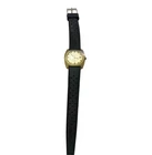 Vintage Timex Gold Tone Water Resistant Wristwatch Date Function READ