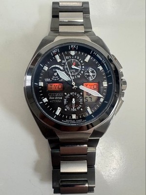 CITIZEN Attesa Radio-Controlled Solar Watch U600-T011501 Wrist 18.5cm From Japan