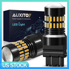2pcs 3157 Led Turn Signal Light Bulb Amber Yellow 3057 3056 3457 Canbus Ready