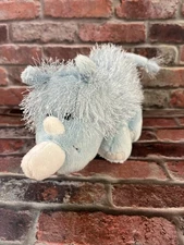 Ganz Webkinz Blue Rhino Bean Stuffed Plush Animal HM196 (No Code).