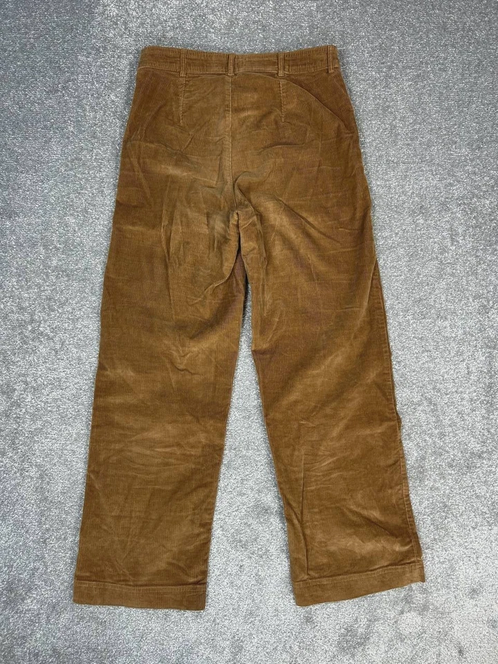 Everlane The Corduroy Pants Womens 8 Brown Cotton Stretch High Rise Wide Leg - Image 2 of 4