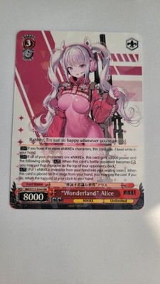 Nikke Weiss Schwarz ''Wonderland'' Alice NIK/S117-E060 RR Double Rare