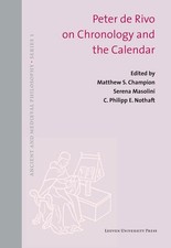 Peter de Rivo on Chronology and the Calendar by Matthew S. Champion (English) Pa