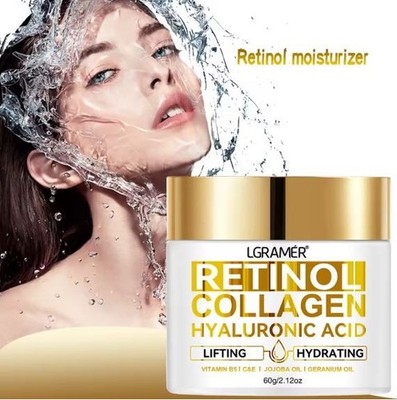 Retinol Anti-Aging Creme 60g Gesichtspflege Faltencreme Collagen Hyaluronsäure