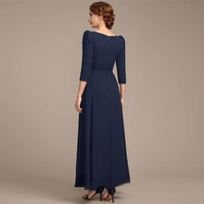 Mother of The Bride Dress Customized Applique Pleat A Line Ankle Length Wedding