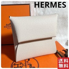 HERMES Coin Case Wallet U Stamp Bastia Bicolor