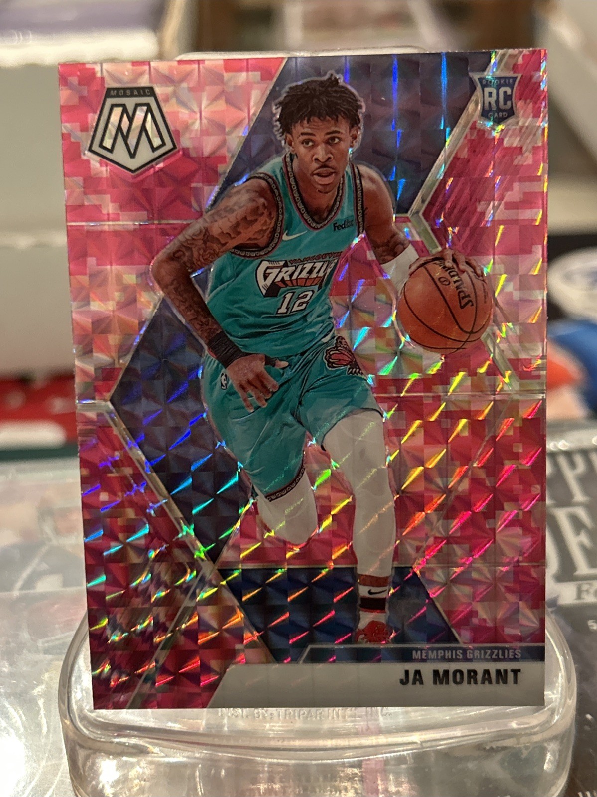 2019-20 Panini Mosaic - Rookies Ja Morant #219 Pink Camo Prizm (RC)