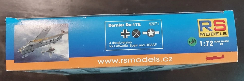 RS MODELS 92071 Dornier Do-17E - kit 1/72 NUOVO SIGILLATO - Immagine 4 di 4