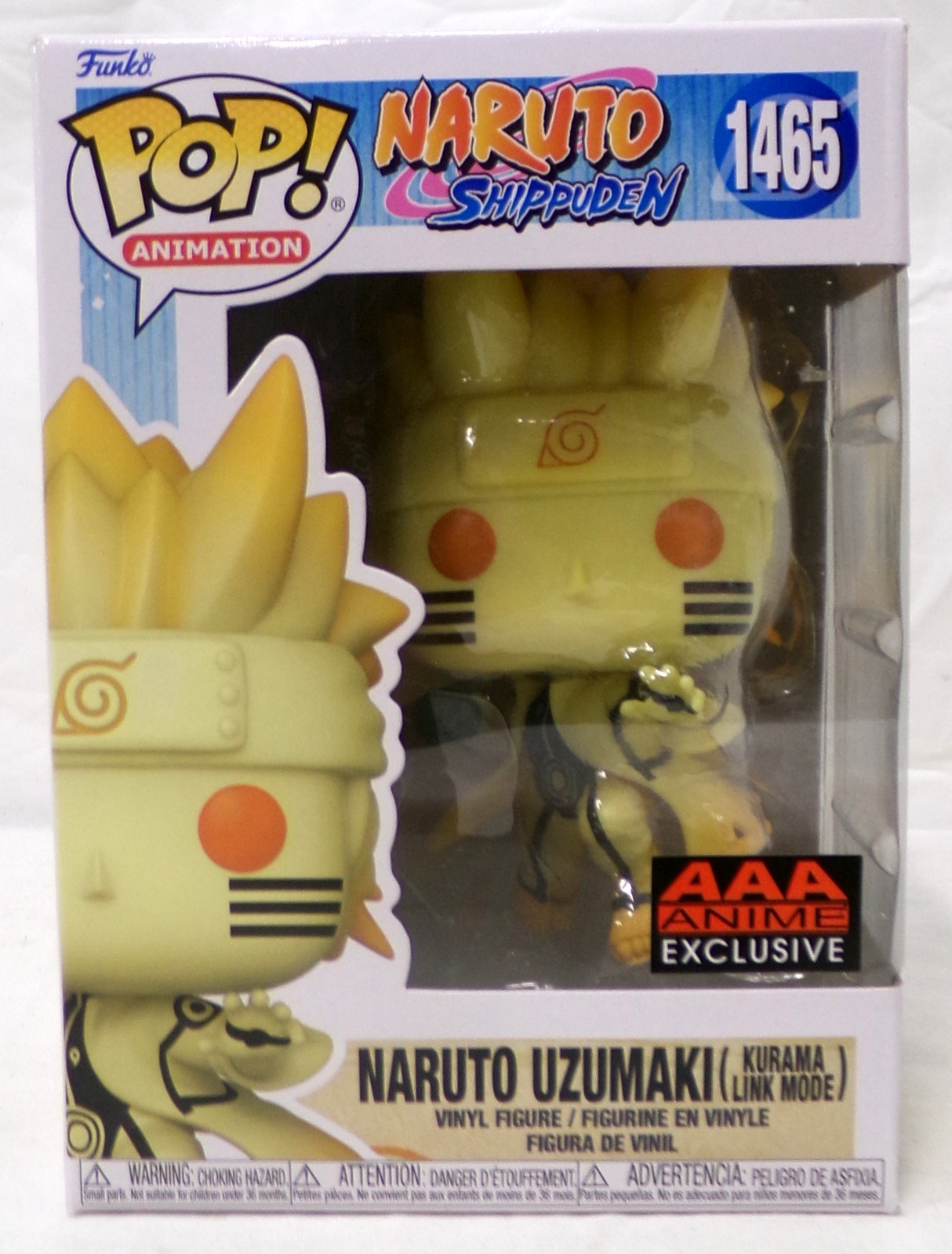 Funko Pop! Naruto Shippuuden 1465 Kurama Link Mode AAA Exclu