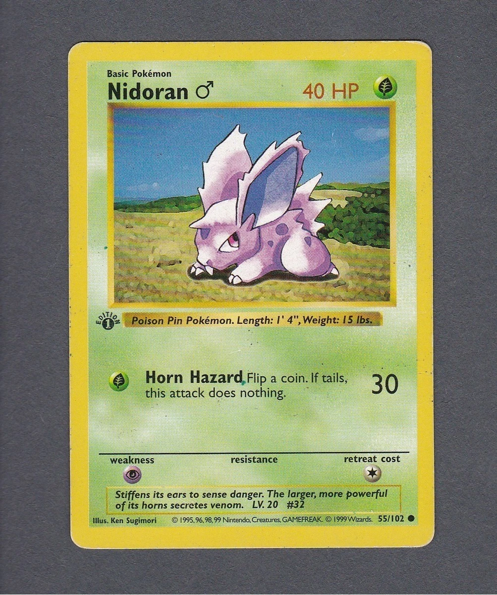 Pokémon TCG Common Base Set Collectible Individual Card Games in