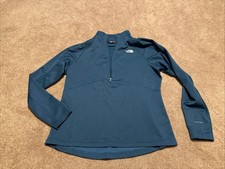 North Face Blue 1/4 Zip Pullover Athletic Shirt Flash Dry XL Women