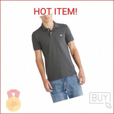Aero A87 Solid Pique Polo, Charcoal Heather Grey, M