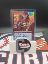 John Mateer 2025 Bowman Best U Football Greatness Awaits Insert Auto Oklahoma