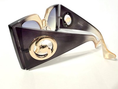Oversized Geometric Cat Eye Sunglasses Women Bold Designer Fashion