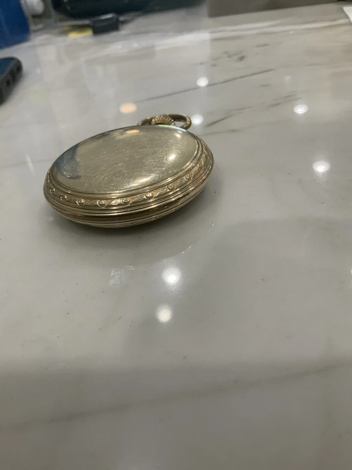 Vintage 1943 Hamilton 16s/21j Model 5 Grade 992B GF Pocket Watch Serviced - Image 2 of 4