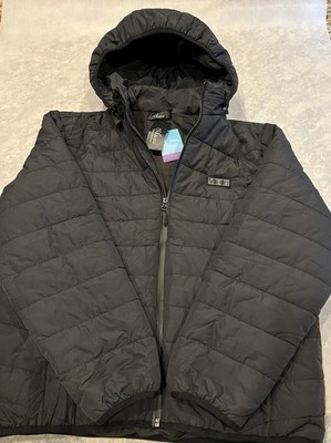 Auto Men's Heated Puffer Jacket Large NWT Black Graphene Winter Coat NO BATTERY