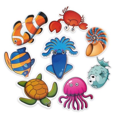 PGFUN 20 PCS Large Bathtub Non Slip Stickers, Cute Sea Creature Anti Slip Sho...