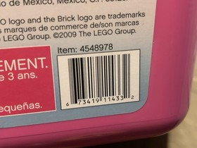 LEGO Classic Large Pink Brick Box (5560) NIB Filled With Lego Set