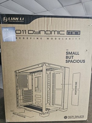 LIAN LI O11D MINI O11DDMI-S Compact ATX Mid-Tower Airflow Computer Case White